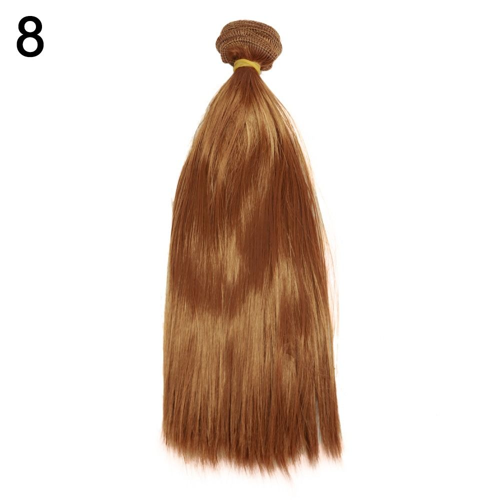 

Синтетическое волокно высокотемпературная проволока кукольные парики парик волосы куклы своими руками аксессуары длинные прямые 8