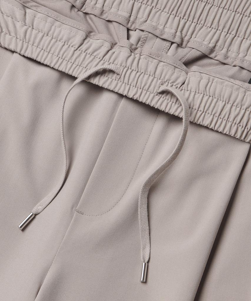 Musinsa Standard [Cooltandard] One-Pleat Wide Elastic Waist Slacks [Light Beige]