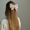 ANOETIC ANC SATIN VELVET RIBBON HAIRPIN_BEIGE