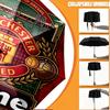 Custom Name Personalized Manchester United Print Umbrella, Auto Open Close, 8‑Rib Sturdy Frame, Commute Camping Hiking Use, Birthday Gift
