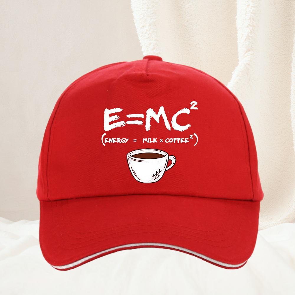 Formula Science Coffee E MC Equation Unisex Visors hat Energy Milk Coffee Baseball Cap adjustable Sport Trucker Hat Adjustable