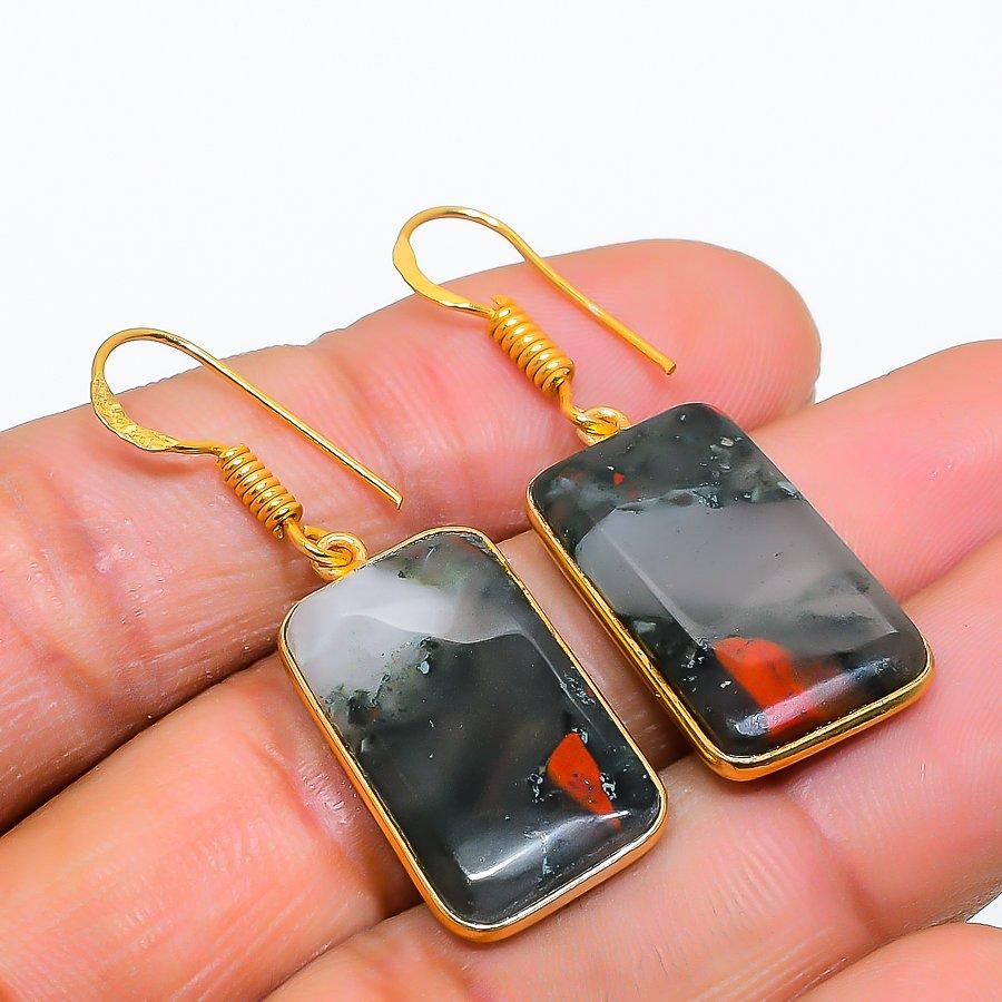 

Boulder Opal Gemstone 925 Solid Sterling Silver Jewelry Earring 1.62 GK-5682