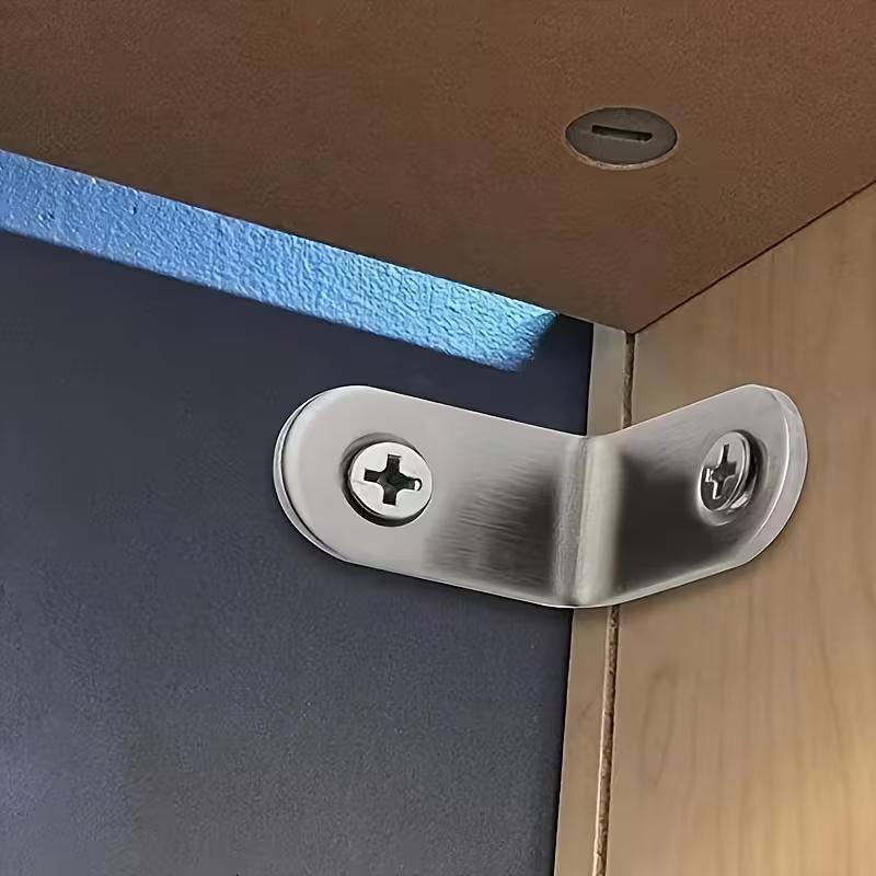 10pcs Thickened Stainless Steel Angle Code Laminate Laminate Connector L-shaped Right-angle Bracket 90 Degrees