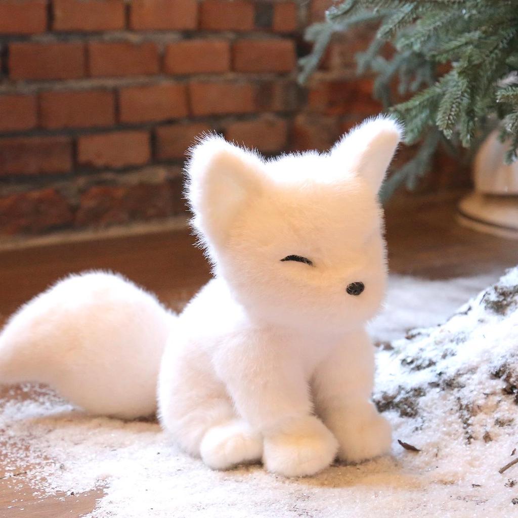 Weißer Polarfuchs Plüschtier - Beliebtes Kindergeschenk & Heimdekoration