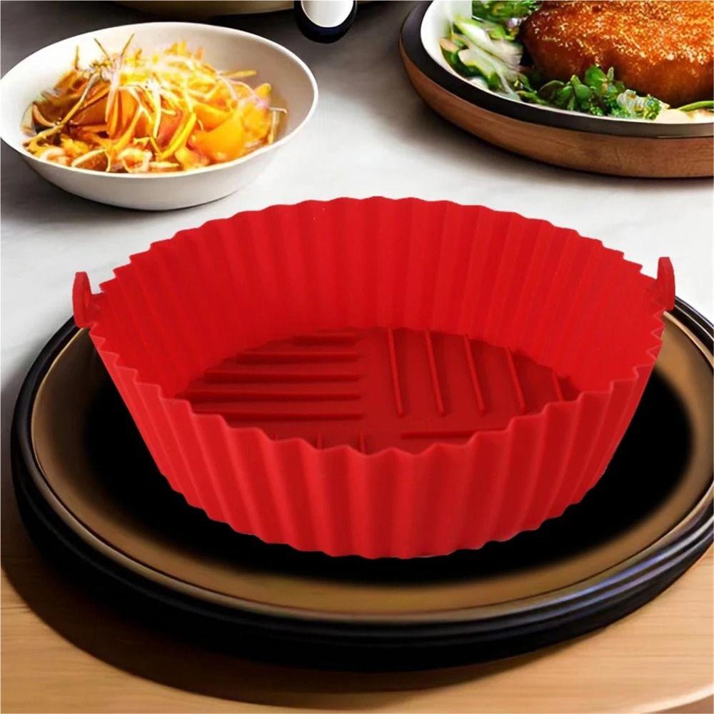 Faltbare Heißluftfritteuse Backblech Antihaft-Heißluftfritteuse Einsätze Neue Ofenmatte