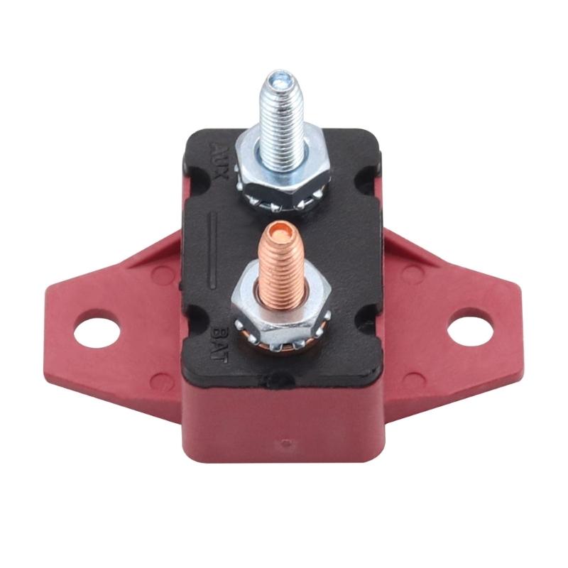 10A Circuit Breakers Auto Reset Function with Waterproof Cover Studs Bolt for Automotive, Marine, Trailers