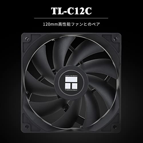 Thermalright AssassinX 120 Refined SE CPU Air Cooler, 4 Hot Pipes, TL-C 12C PWM Quiet Fan with S-FDB Bearings, AMD AM4/AM5, Intel LGA1700/1150/1151/12
