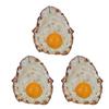 1/2/3/4 ks Nástěnná dekorace smažené vejce Smažené vejce zavěšené na hřebíku Nástěnné umění Domácí obývací pokoj Kuchyň Nástěnná dekorativní akrylová cedule