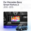 Carplay Android 14 System Car DVD Multimedia Player For Mercedes Benz Smart Fortwo 451 2011 2012 2013 2014 2015 WiFi Radio GPS