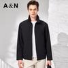 Antonio Men's Zipper Lapel Breathable Business Commuter Jacket