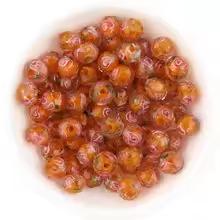 10pcs/lot 8 10 12mm Colored Faceted Flower Lampwork Beads Loose Spacer Abacus Glass Beads For DIY Girls Charms Bracelet Necklace