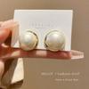 European American Exaggerated Big Pearl Stud Earrings For Women Light Luxury High-end Personality Versatile Fashion Jewelry Gift