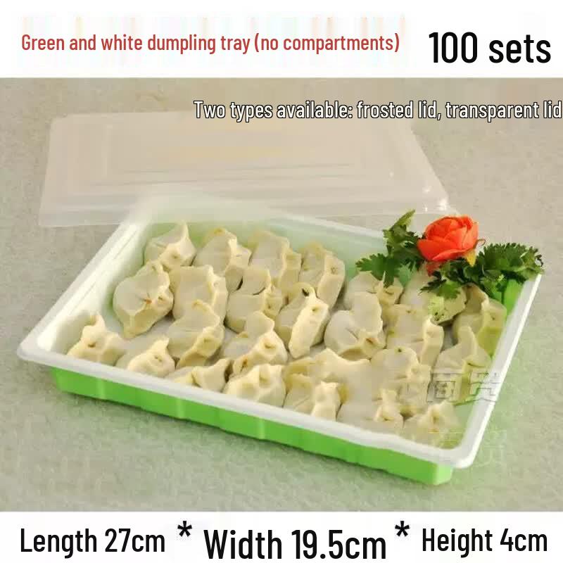 Disposable Dumpling Storage Box with Frosted Lid