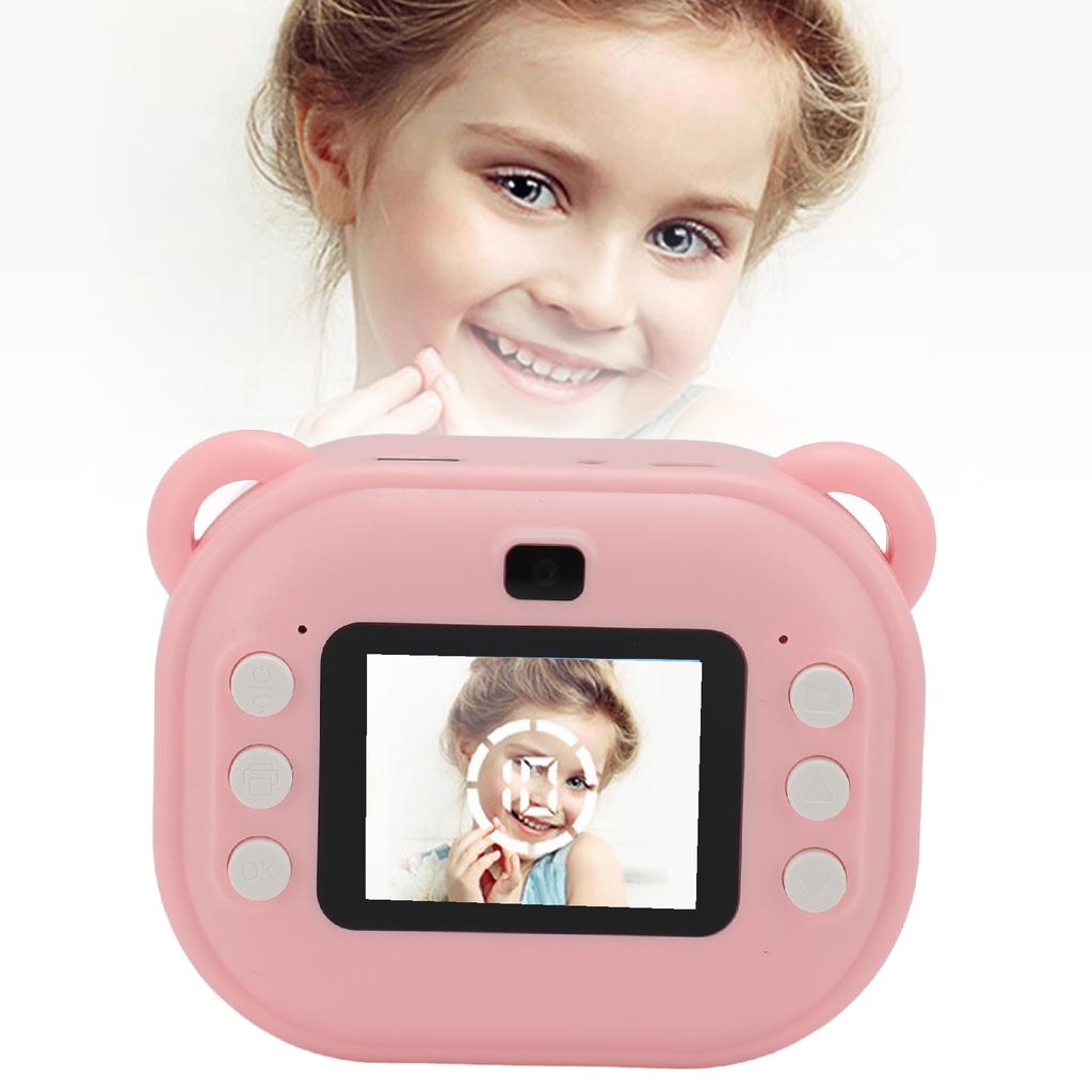Print Camera for Kids 24MP 1080P 2 Inch HD Screen Dual Lens Camera Toy with 32GB Memory Card for Girls Boys Christmas Birthday Gift