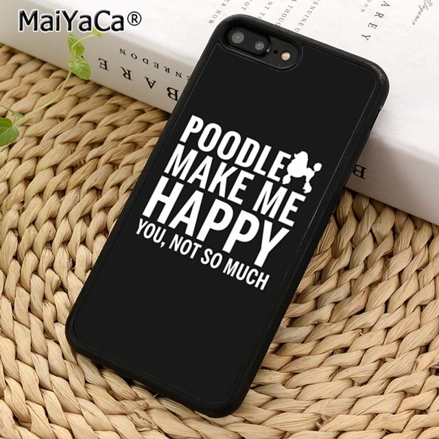MaiYaCa Funny Poodle Dog Lovers Phone Case For iPhone 17 Air 16 15 14 Plus 11 12 13 Pro Max Coque Cover Shell