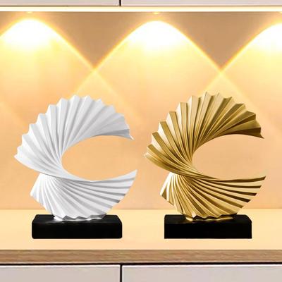 Ocean Wave Statue Home Decoration Art Figurine Gift Collection Tabletop Ornament for Hotel Bedroom Bookshelf Office Living Room