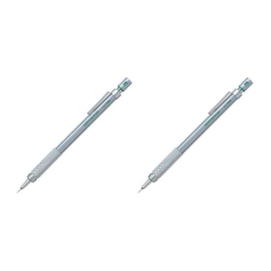 Pentel GraphGear 500 Mechanical Pencil, 0.4mm, Silver