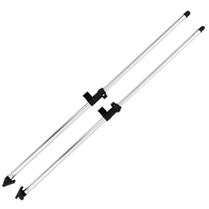 Support Poles for Bimini Tops - vidaXL - Aluminum - Length 66-110cm - Diameter 21.5/25mm