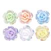 Nail Art Resin Camellia White Rose Ornament Nail Ice Transparent Three-Dimensional Light Changing Flower Accessories