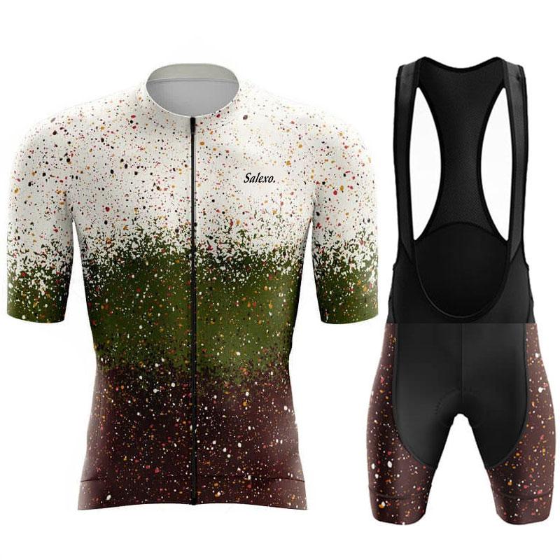 2026 Salexo Radtrikot Sets Herren Neu Sommer Bike Kleidung Kurzarm MTB Bike Anzug Fahrradkleidung Ropa Ciclismo Hombre