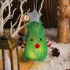 Christmas Tree-shaped Doll with Lights Star Decor Christmas Element Tabletop Decor Home Decoration Figurine
