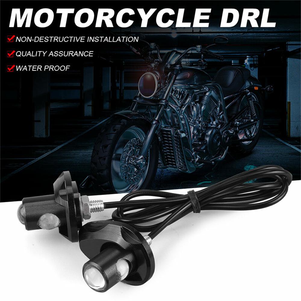 Motorcycle LED Turn Signal - Mini Universal - 2x Amber Blinker Light