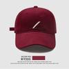 Casual embroidery slash baseball cap children's spring new versatile face cap simple sun hat
