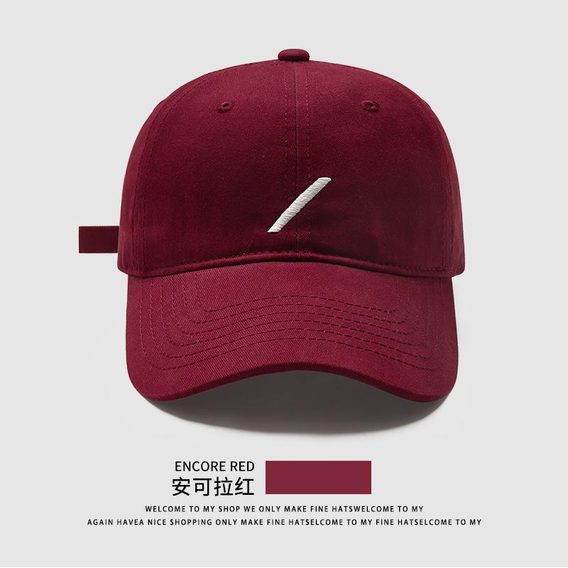 Casual embroidery slash baseball cap children's spring new versatile face cap simple sun hat