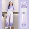 Moonkids Girls' 2026 Summer Short-Sleeve Sports Set