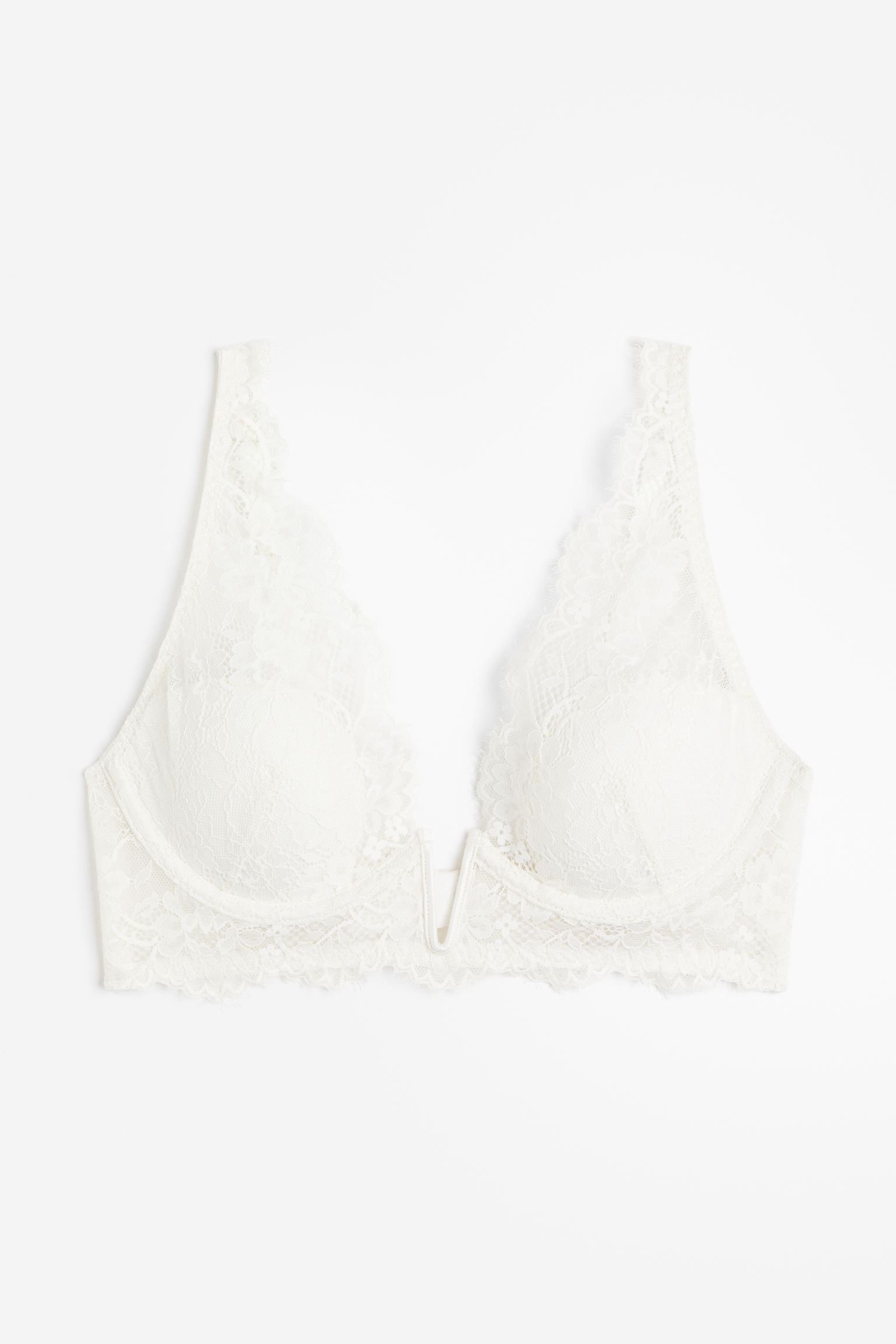 

Padded underwired lace bra