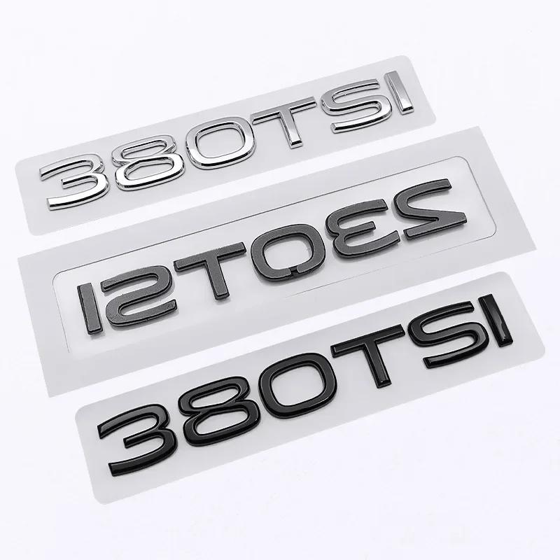 AABLE1 Auto Kofferbak Letters Badge 280TSI 300TSI 330TSI 380TSI Sticker For Volkswagen Golf Lavida Santana Touran Passat B5 Scirocco