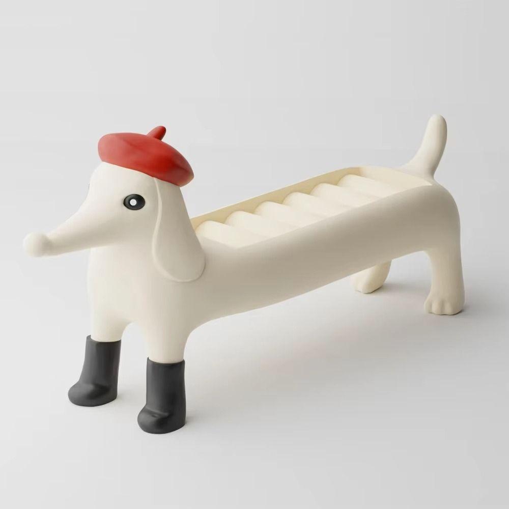 Ring Holder Dachshund Ring Organizer Resin Ring Trinket Storage Box Jewelry Display Box  For Lover