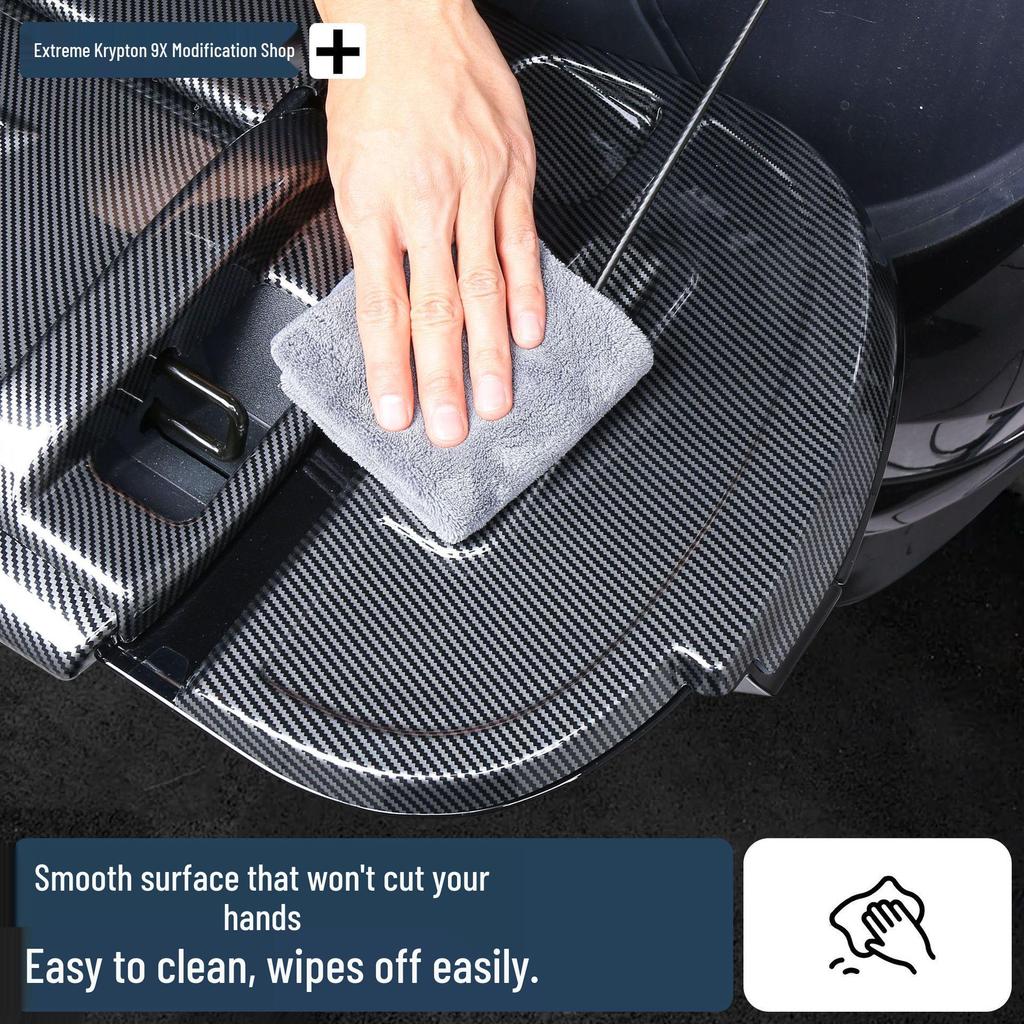 Carbon Fiber End Plates: Scratch Protection for Zeekr 9X Trunk Door