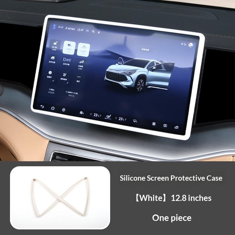 For BYD Song L DM-i Screen Silicone Protective Cover Navigation Center Console Display Protective Cover Framework Car Interior