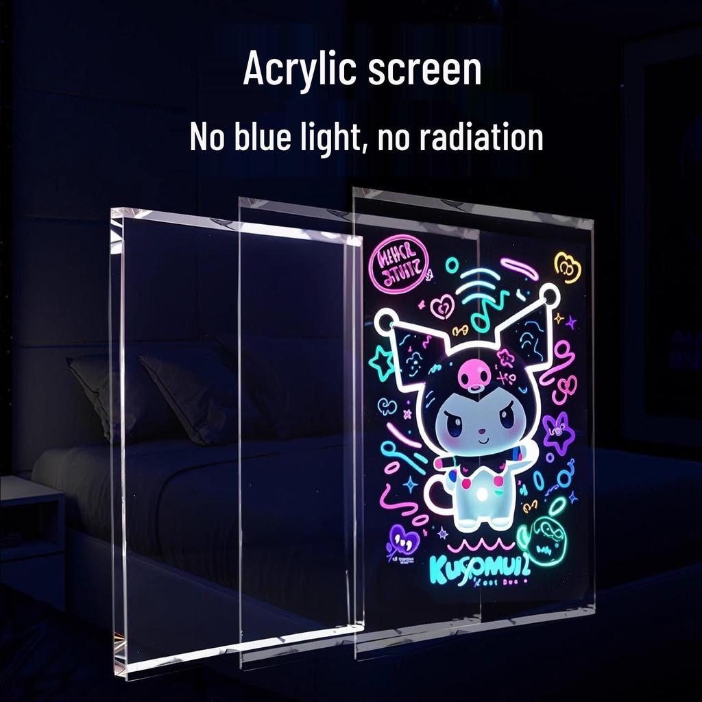 Glow-in-the-Dark Double-Sided Acrylic Drawing Board: A Perfect New Year Gift for Kids and Friends