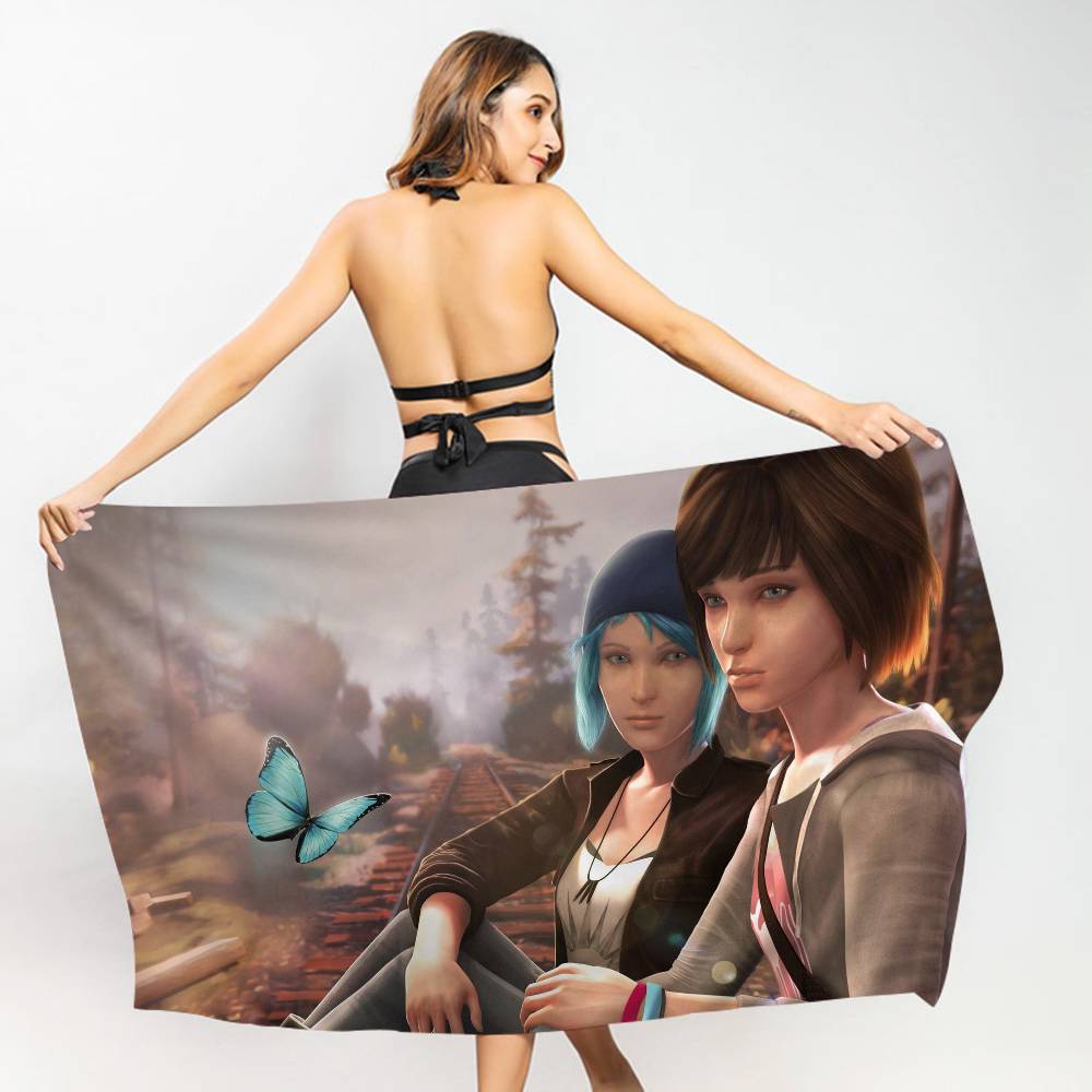 

Story Adventure Game L-Life Is Strange Beach Towel Colorful Bath Towels For Girl Microfiber Sand Free Beach Spa Gym Pool W30*H60(CM)