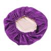 Satin Bonnet Beanie Hat Double Layers Satin Dome Cap for Head Wrap Cover with Neat Stitches Invisible Elastic Band
