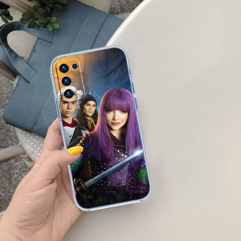 CJ33 Descendants Soft Shell Transparent Phone Case for Samsung Galaxy A04 A04S A14 A23 A34 A54 M23 M33 M52 M53