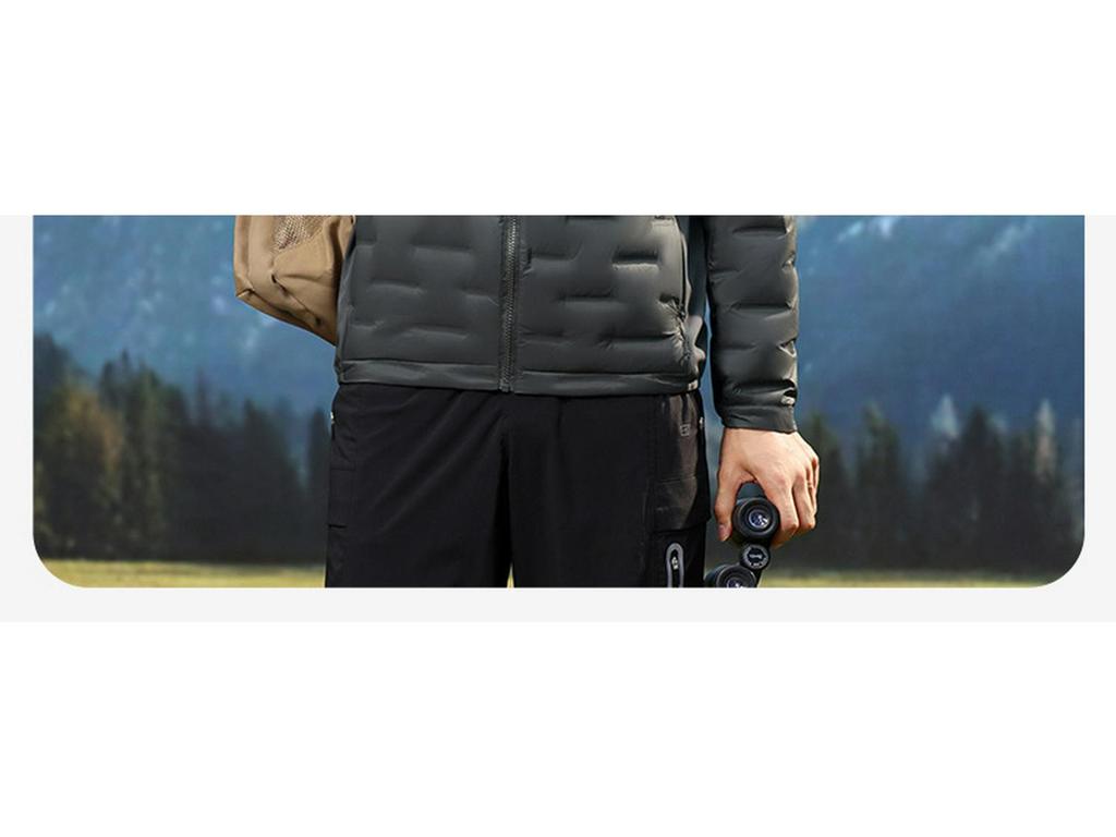 Men's Lightweight Down Jacket: 2025 Autumn/Winter Stand Collar Short Duck Down Coat