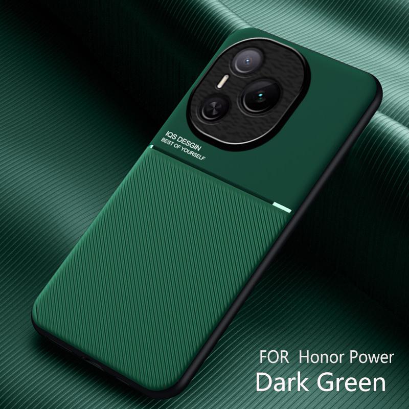 Slim Non-Slip Portective Case For Honor Power With Metal Plate Magnetic Car Holder Cover For Honor Power Phone Case