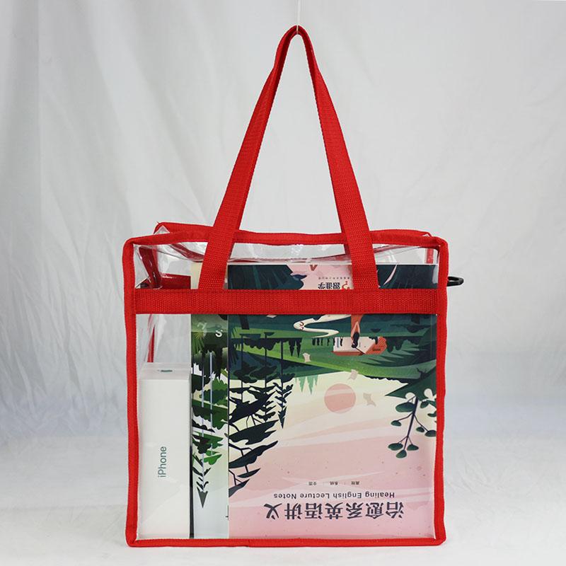 Transparent Handbag Large Capacity Shoulder Bag Crossbody Bag Fashion Portable Waterproof Travel Shopping Bag Storage Bag PVC Makeup Bag