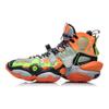 Li Ning Non slip Lightweight High top Vintage Basketball Shoes Men's Fluorescent Glaze Orange Box Included AGBP137-12