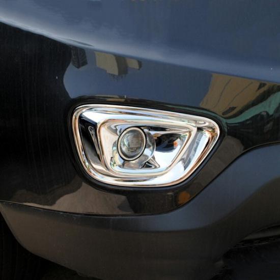 For Jeep Compass 2011-2016 Chrome Front Bumper Fog Light Lamp Cover New