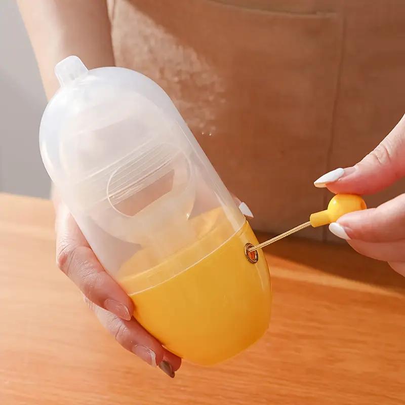 1PCS Household Convenient Egg Shaker Egg Boiling Tool Plastic Manual Pull Rope Egg Shaker Egg Yolk Protein Shaker