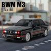 1:24 BMW M3 Alloy Sports Car Model Diecasts Metal Classic Car Model High Simulation Sound and Light Childrens Toys Gift C410