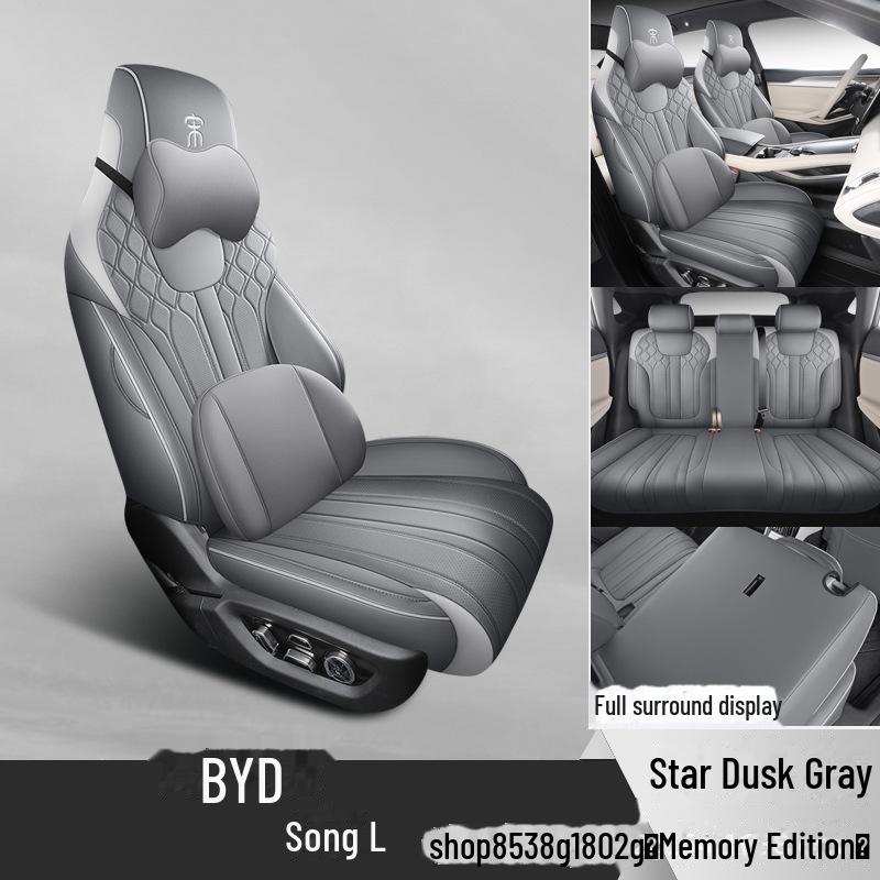 

Комплект чехлов на сиденья BYD Song L 2024 года, дышащая кожа, всесезонные автомобильные аксессуары, подушка, готовы к зиме. Song L