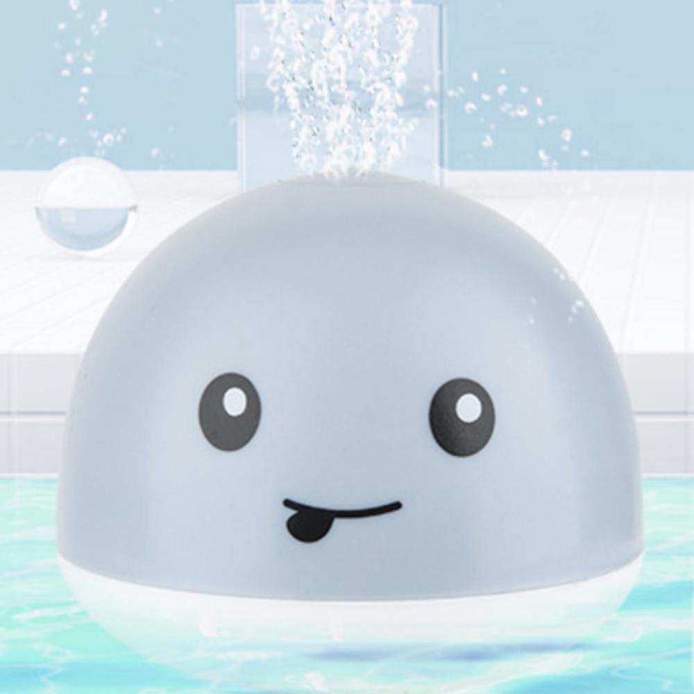 Kids Whale Bath Toy with Lights Water Spray Baby Shower Flashing Bathroom Gift