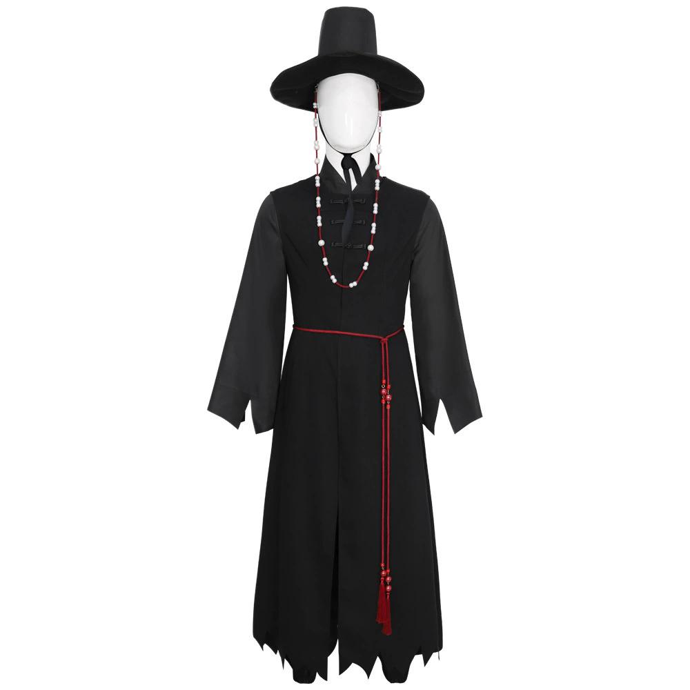 Anime Jinu Κοστούμια Cosplay Καπέλο Αγόρια Κυνηγός Δαιμόνων Saja Αγόρι Kpop Συγκρότημα Τραγούδι Κορεάτικο Στυλ Αγόρι Είδωλο Κοστούμι Πάρτι Αποκριών Παιδιά