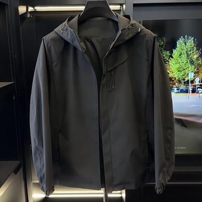 Trendy Men's Winter Cotton-Padded Hooded Jacket - Warm, Windproof, Versatile, and Fashionable Outdoor Coat