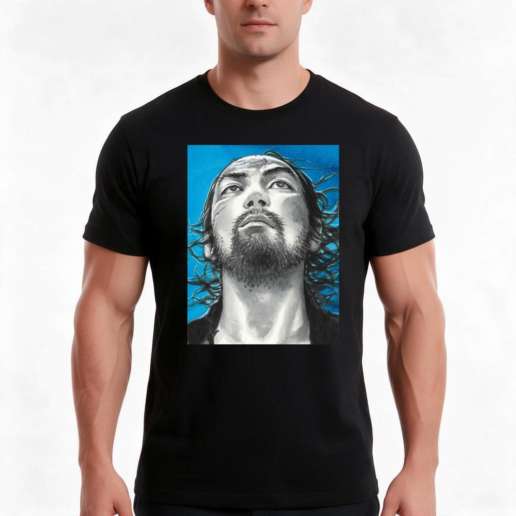 Vagabondmiyamoto Musashi Tshirt Summer Casual Cotton Tee Oversized Streetwear Tops Vintage Graphic Print Unisex Unisex Unisex